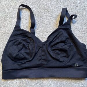 Tommy John Bra Size M D-DD Second Skin Triangle Bralette Black